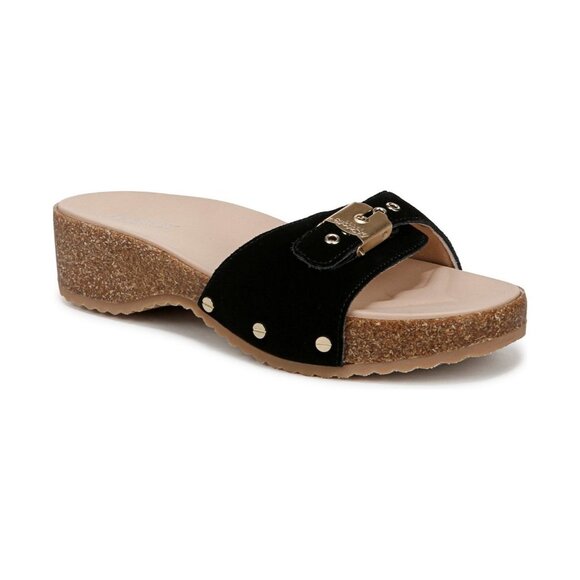 Dr. Scholl's Womens Original Flex Slide Slip On Sandals Black Size 8M NIB - Picture 1 of 3